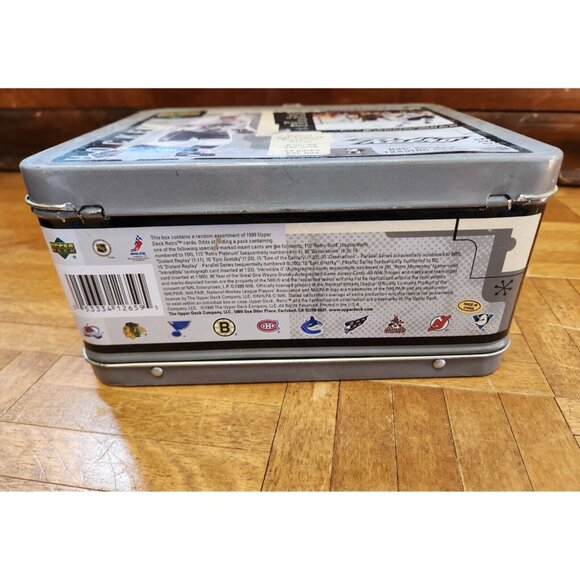 Vintage Wayne Gretzky Upper Deck Premiere Edition Lunch Box 1999 Grey - Picture 6 of 7